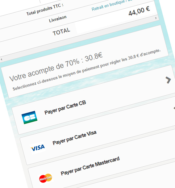 Poissonnerie Gourc - calcul acompte